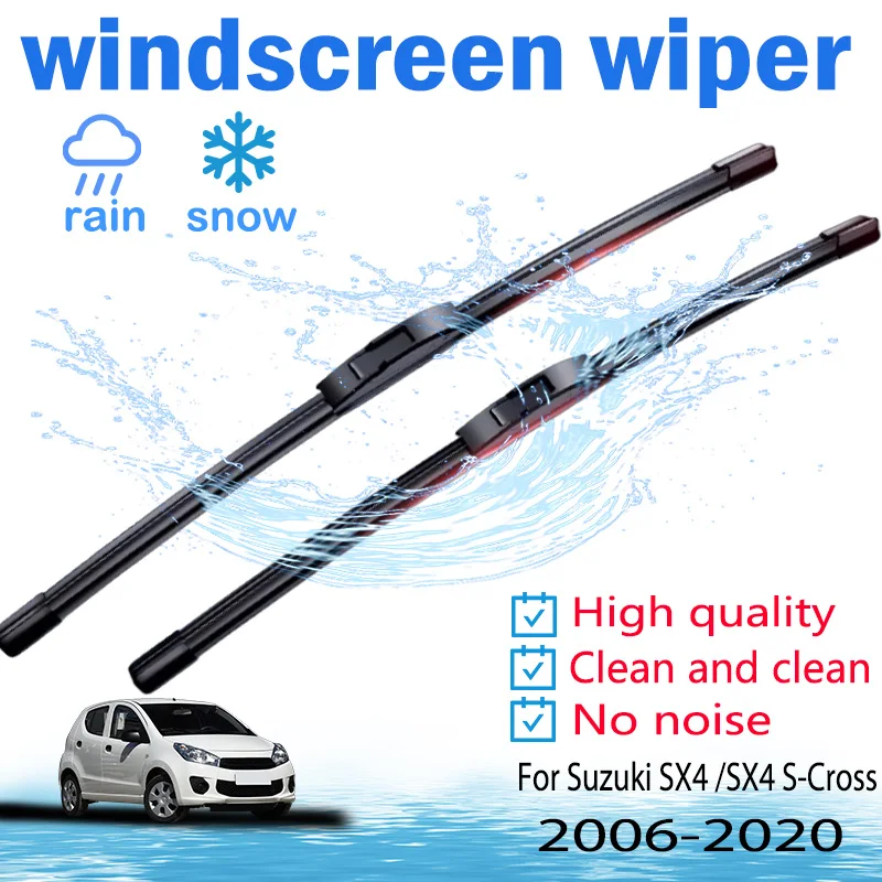 

For Suzuki SX4 /SX4 S-Cross Front Window 2008 2009 2010 2011 2012 2013 2014 2015 26"+14" Windscreen Windshield Wiper Blades Kit