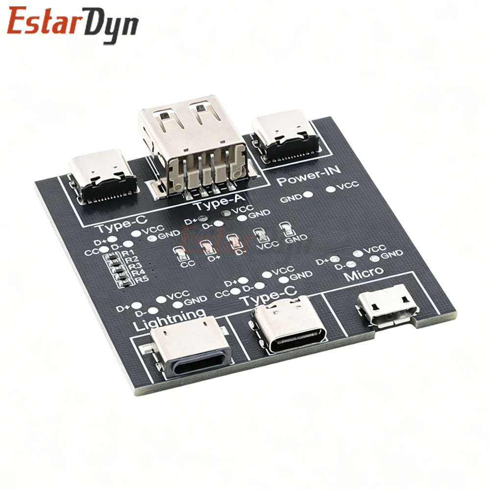 

DT3 Multi-function USB Data Cable Test Board On-off Checker for Type-C Lightning Micro USB Repair Tool