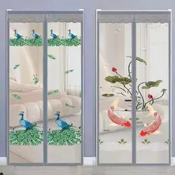 Magnetic Screen Door Curtain, Anti Mosquito Net, Insect Fly Bug Curtains, Automatic Closing Mesh, Summer