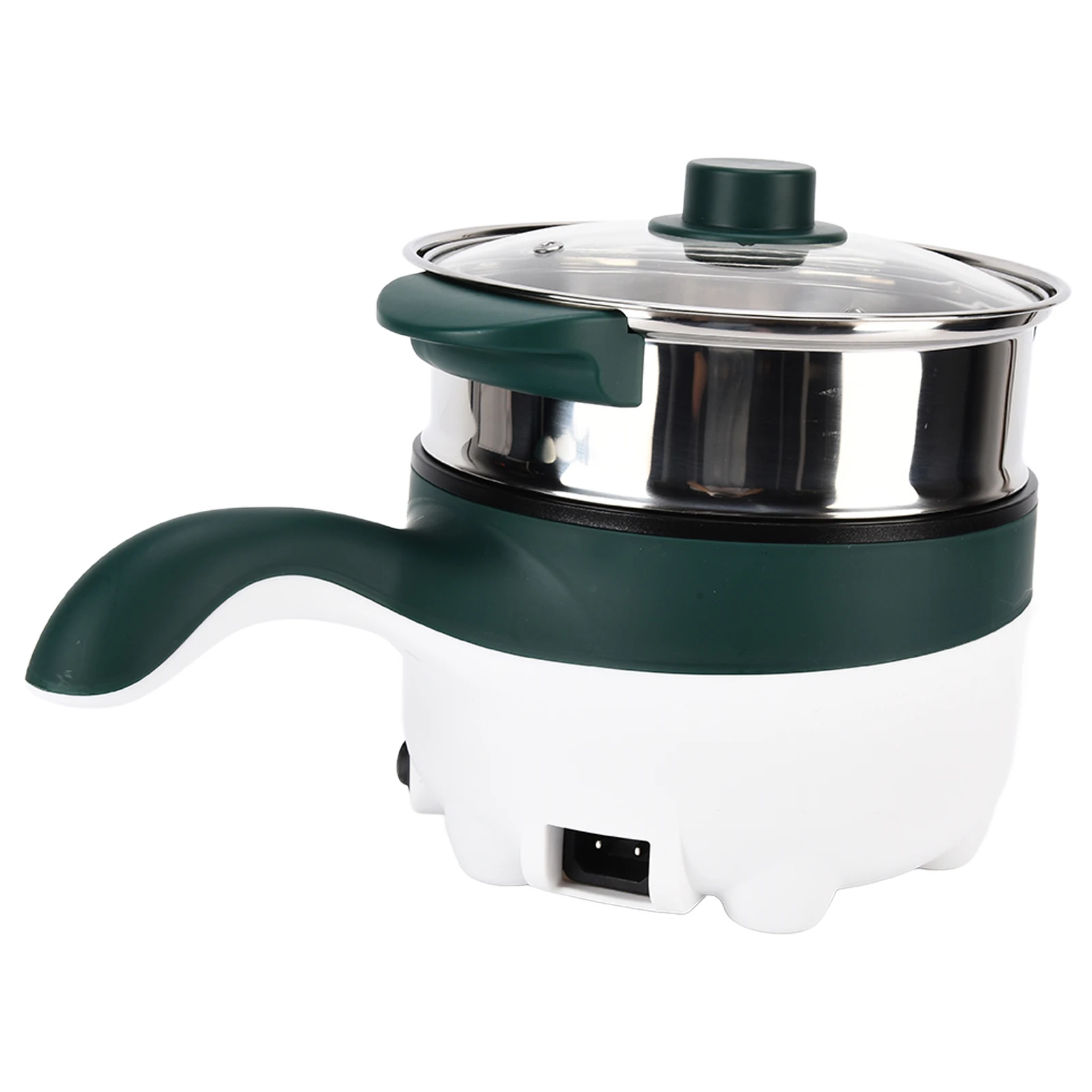 2L 12V Multifunctional Electric Hot Pot Stainless Steel Anti Dry Food Steamer for Car Home Kitchen