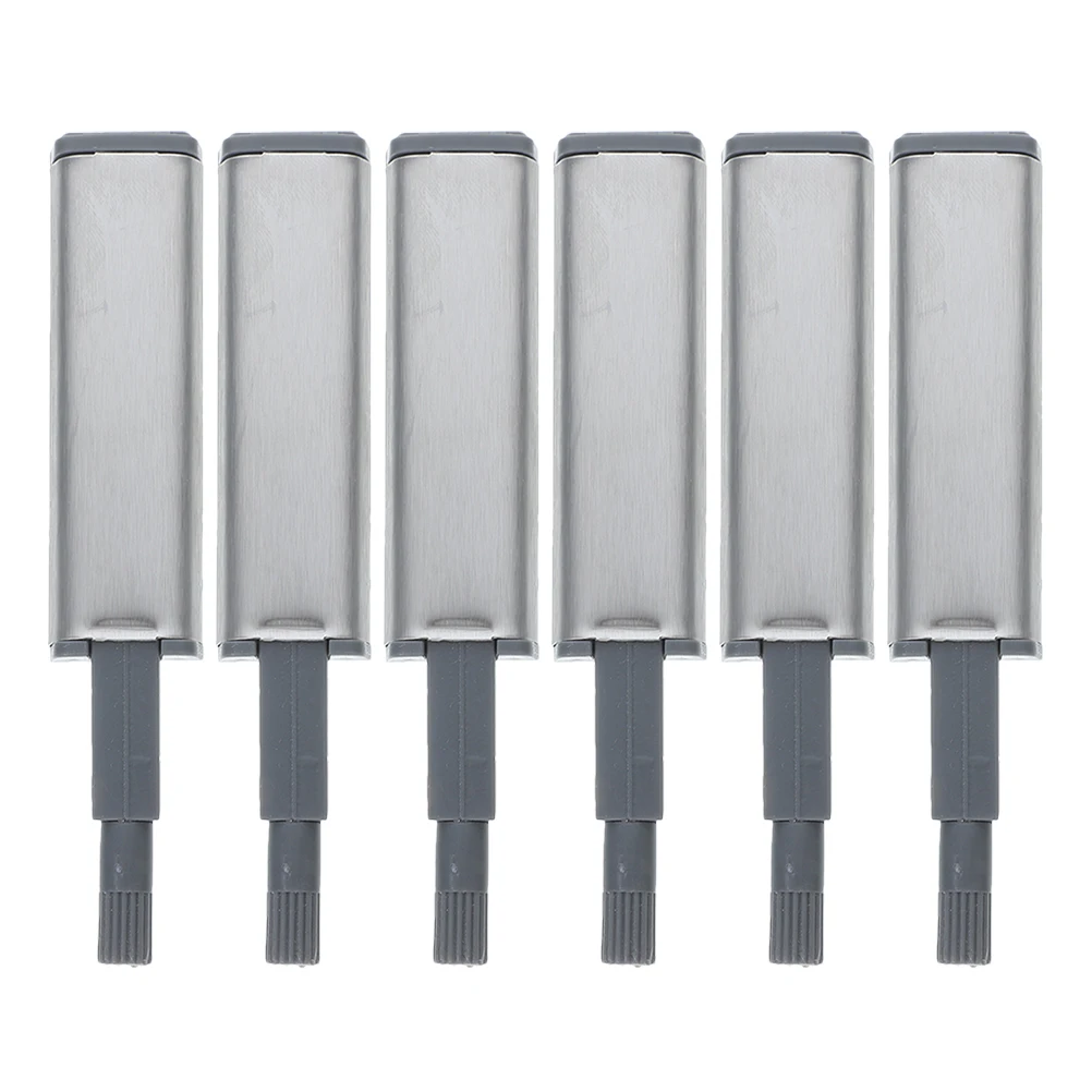 

6Pcs Hidden Cabinet Push Button Hinges Push to Open Latch Self Closing Steel Shell Soft Close for Kitchen Bathroom Door Hardware