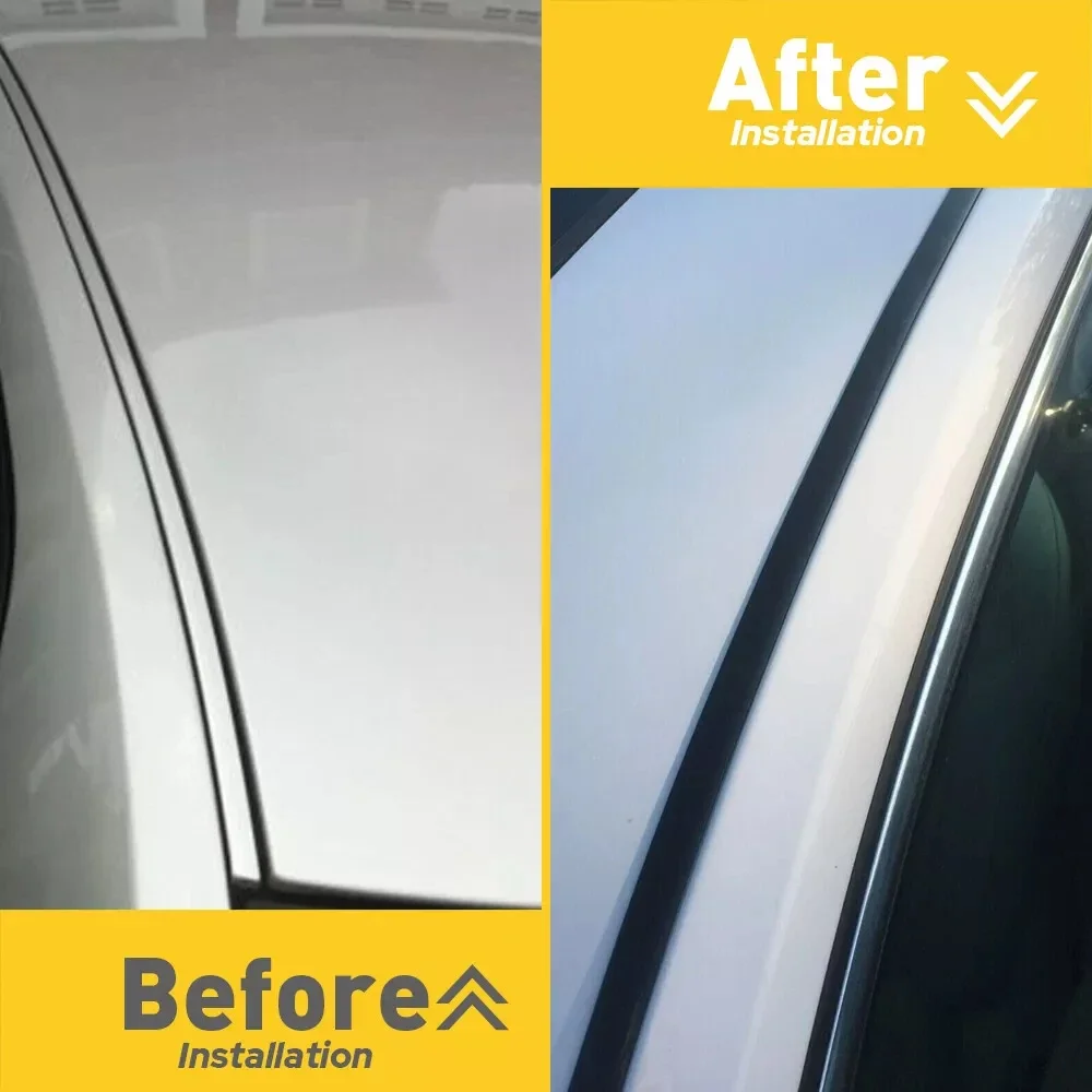 157.7cm For TOYOTA YARIS 2008-2016 VITZ 2005-2016 Car Roof Rubber Drip Side Finish Moulding Seal Strips Trim
