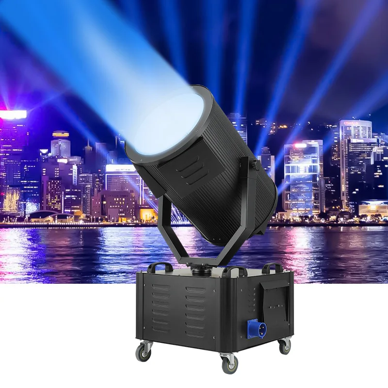 Outdoor 1000W/2000W/3000W/5000W/6000W/7000W RGBWA UV Optional 360 Degree Rotating Building Sky Beam Searchlights