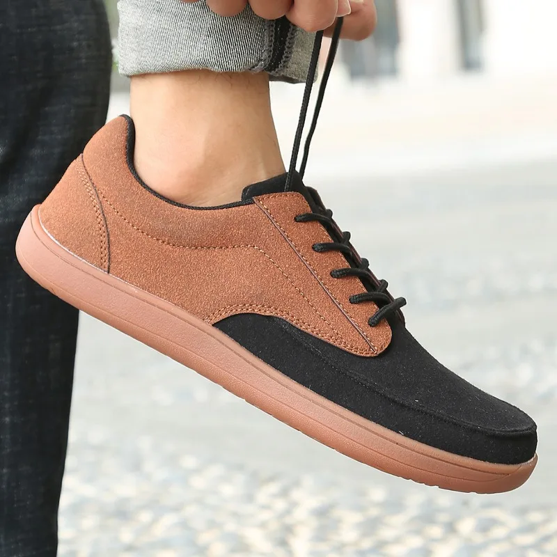 

Damyuan Shoes for Men Casual Sports Moccasins Trend Designed Fashion Male Lace-up Leather Sneakers Comfortable Lazy Shoes