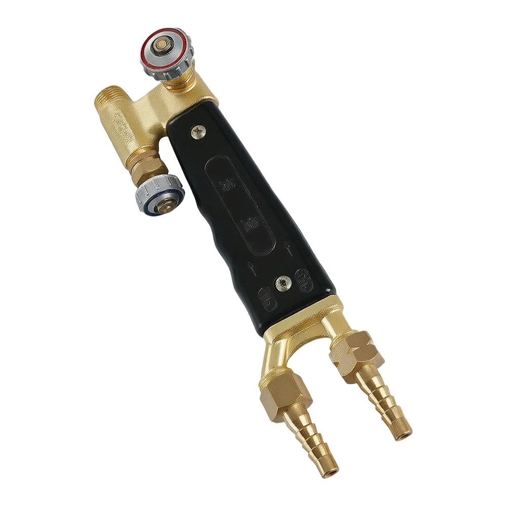 Ergonomic Flame Cleaning Handle with Dual Switch Function Adjustable Gas Air Valves and Sturdy Copper Construction