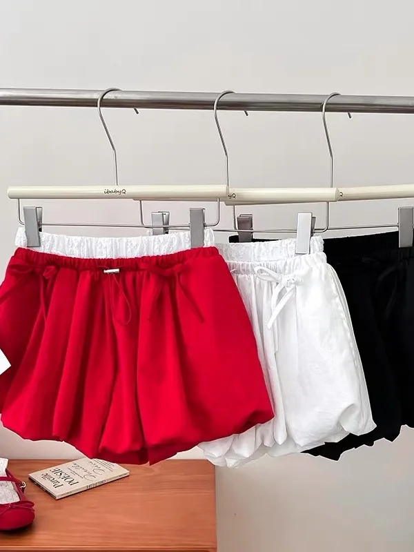 

Женские летние тонкие брюки-юбка больших размеров с кружевными вставками, высокой талией, эластичным поясом, А-силуэта, повседневные, утягивающие