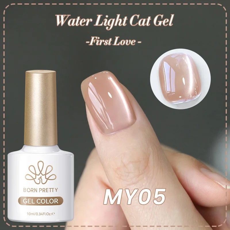 BORN PRETTY 10 ml Rhin Lake Blue Cat Magnetgel Dunkelblauer Glitzer Soak Off UV Gel Nail Art Lack Maniküre Nail Art Salon