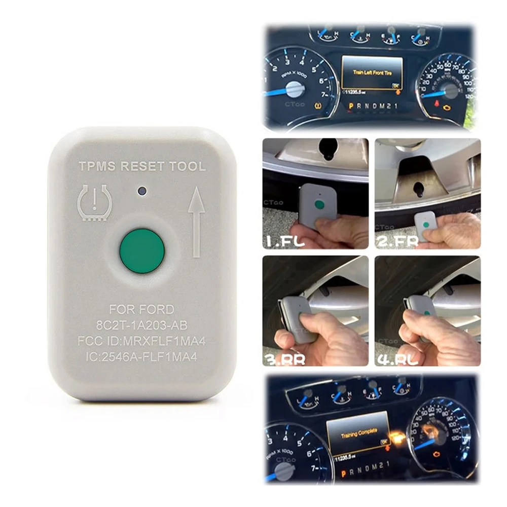 أداة إعادة ضبط ضغط الإطارات 8C2Z-1A203-A - أداة إعادة تعلم TPMS لفورد لمازدا 2005-2023، جهاز تنشيط الإطارات