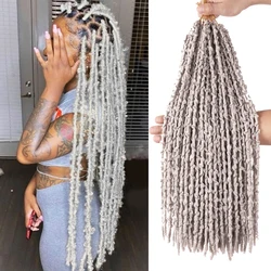 Hair Nest Butterfly Locs Crochet Hair Pre looped Faux Locs Braids Hair Distressed Faux Locs Crochet Extensions For Black Woman