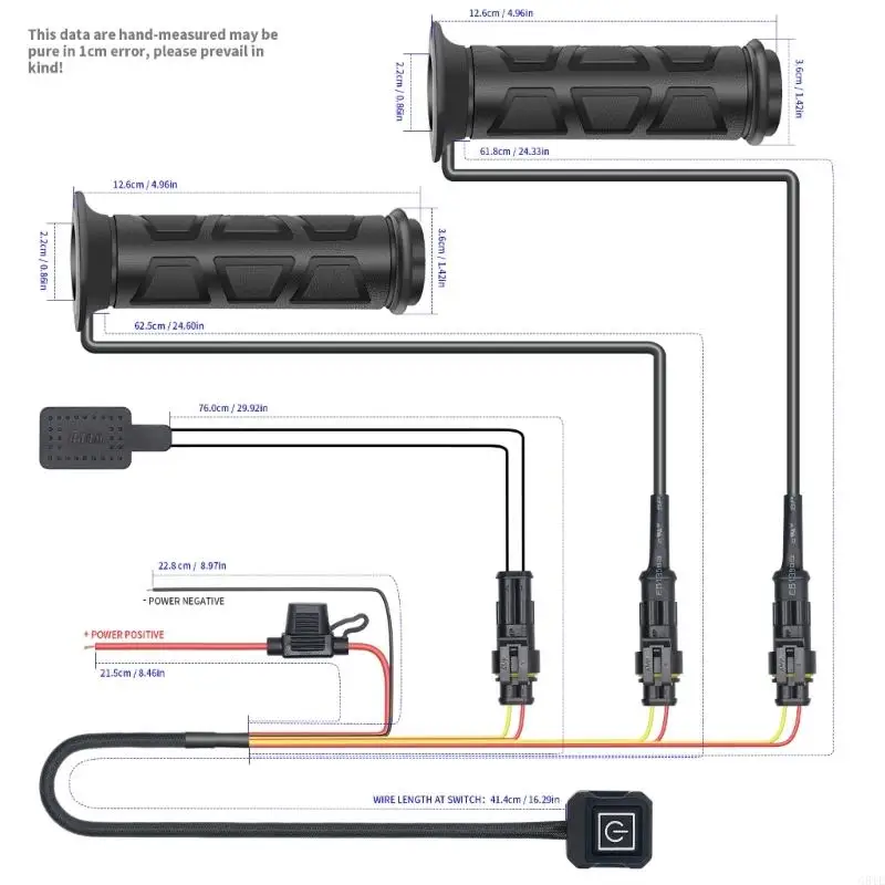 G8TE Tay cầm sưởi ATV Tay cầm sưởi Tay cầm nóng ATV Tay cầm nóng 7/8 inch Tay cầm nóng