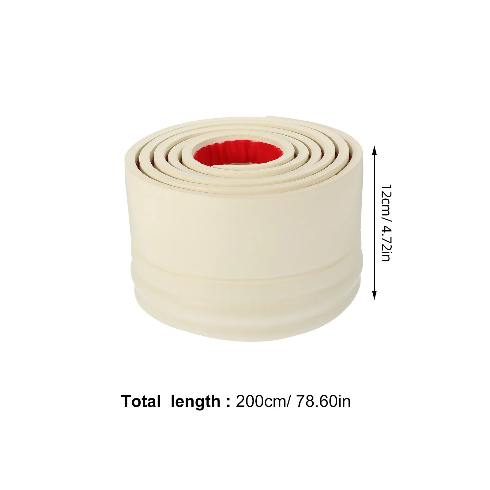 Self-adhesive Edging Strip Wall Decal Flexible Baseboard Molding Trim Thickened Border