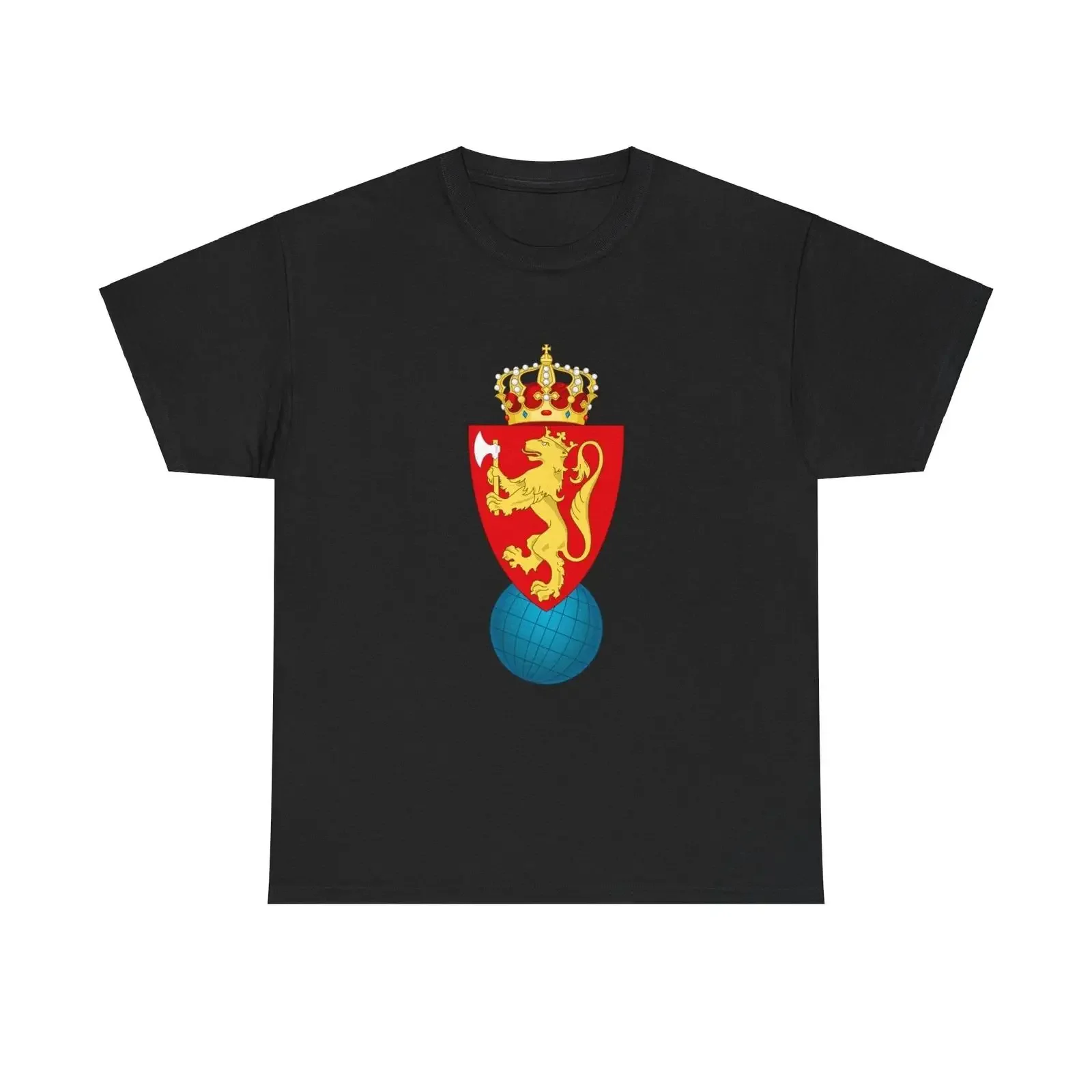 Camiseta con el escudo de la Geographical Survey Norway, estilo vintage, lavada, elástica, ropa de calle, suave, de diseñador, para hombre