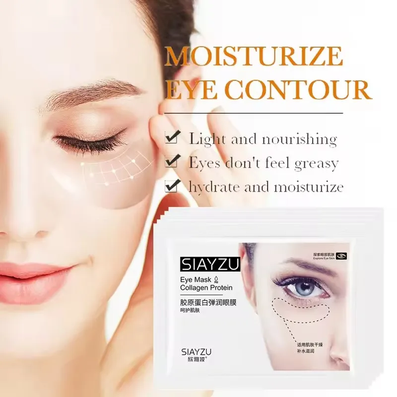 5Pairs Crystal Collagen Eye Mask Anti Dark Circles Remove Eye Bags Moisturizing Firming Eye Patches Skin Care for Eyes