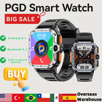 PGD Smart Watch 4G GPS WiFi 16G/64G ROM Storage 200W+800W HD Dual Camera SIM Card Wireless Custom Android8.1 New Men's Gifts