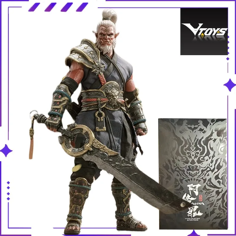 VTOYS Oryginalna Asura Zielono-Czerwona Hamująca się 1/12 Limitowana Edycja Ruchoma Lalka Kolekcjonerska z Materiałowym Ubraniem Model Zabawka Dostępna Od Ręki Ozdoba