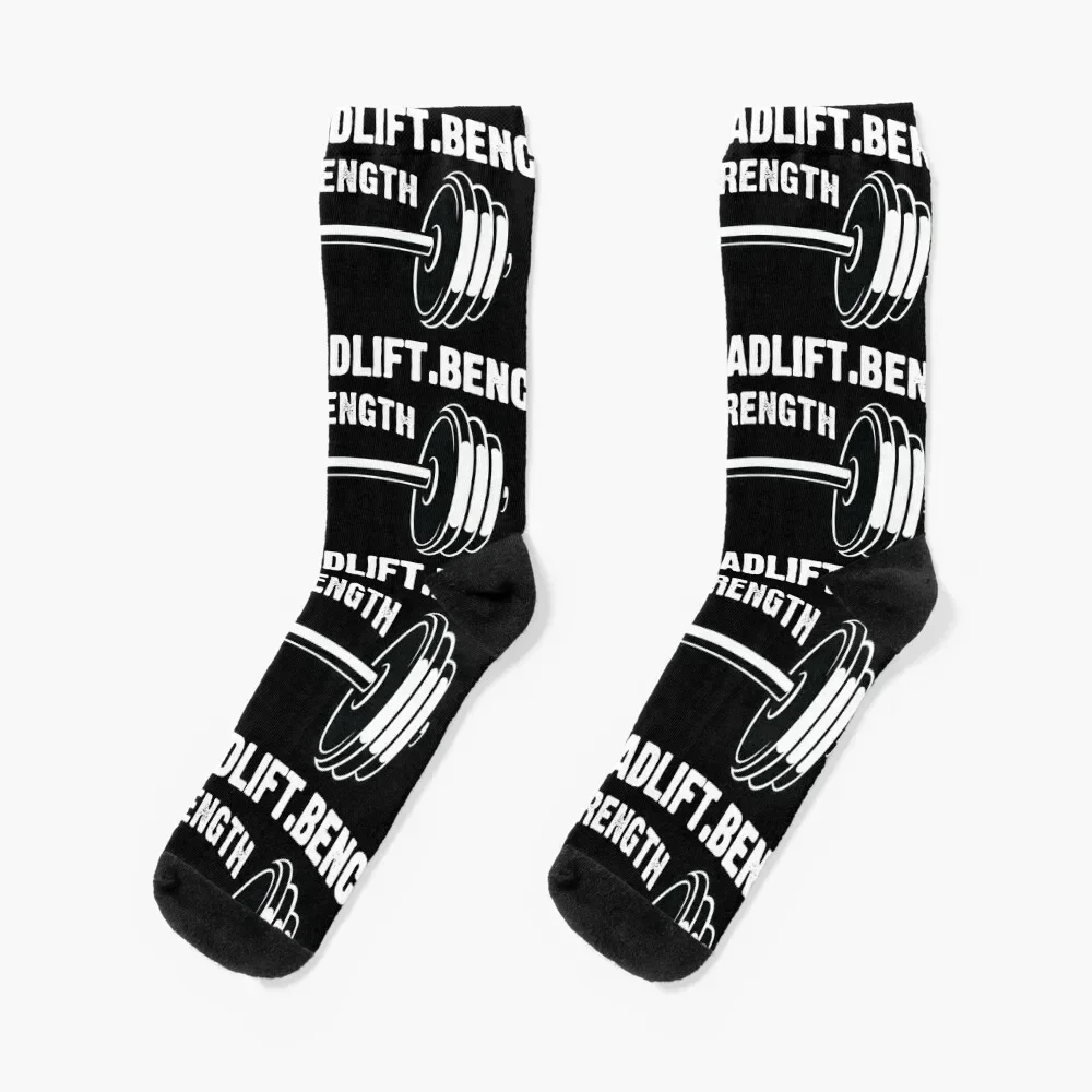 Squat Deadlift Bench - Strength Socks designer new in's cycling cotton Mens Socks Women's