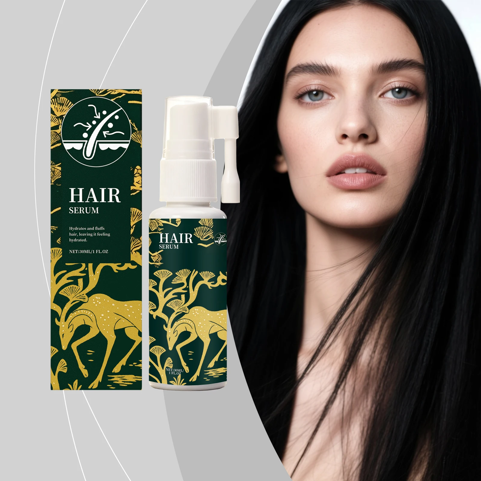 

Rosemary Nourishing Hair Care Spray Repair Damage Nourish Scalp Activate Hair Follicles Deep Hydration Thick Hair Care Essence