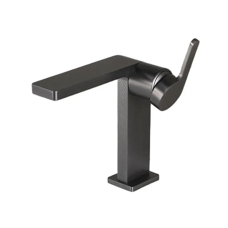 

New Waterfall Copper Bath Basin Faucets Chrome Brass Lavatory Sink Mixer Tap Hot & Cold Single Handle Creative Toilet Crane Grey