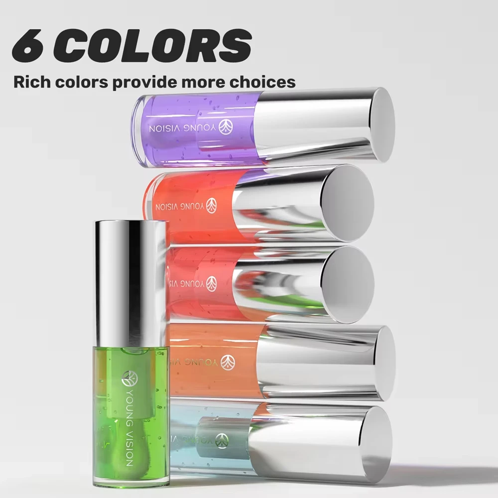 Brillo de labios que cambia de color sensible a la temperatura de 6 colores, hidratante y duradero, suave e hidratante para un aspecto de labios vibrante