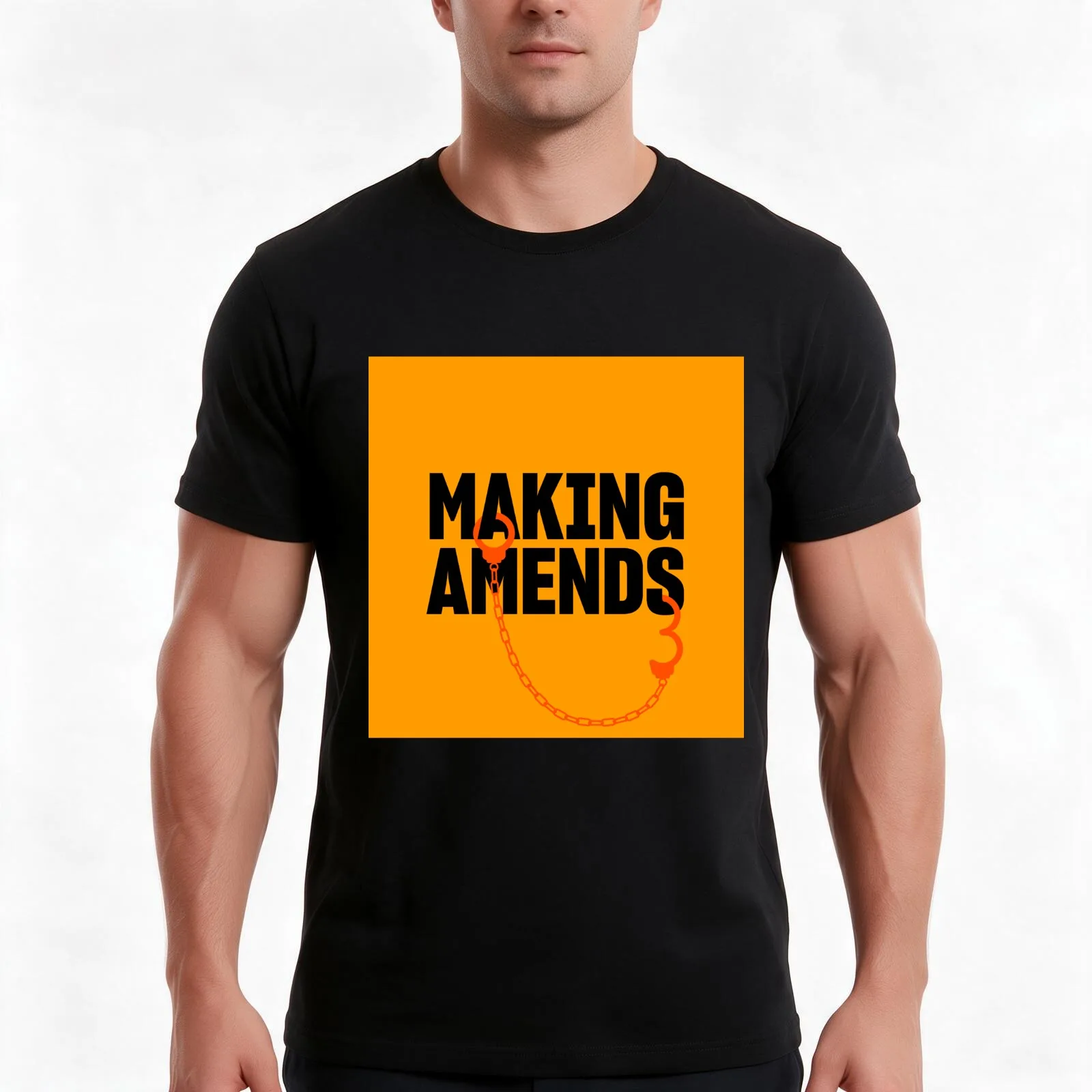 Making Amends Album Art T-Shirt, Summer Casual Cotton Tee, Oversized Streetwear Tops, Vintage Graphic Print, Unisex Men Women