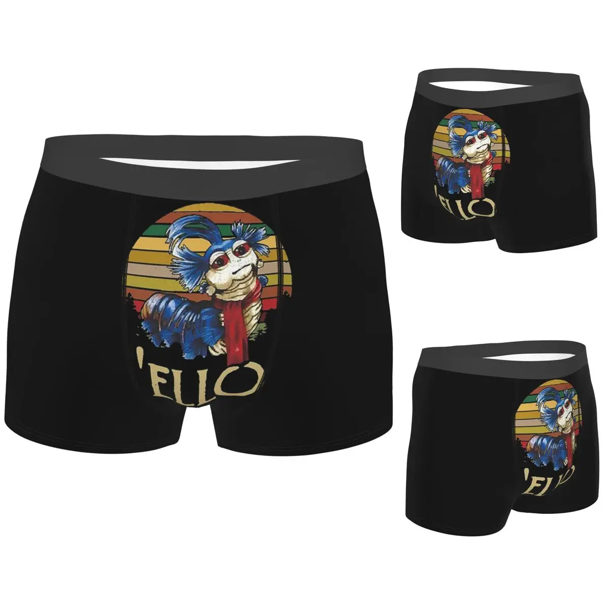 

Boxer Underpants Shorts Labyrinth The Worm Ello Cult Labyrinth Vintage Retro Panties Men Ventilate Underwear for Homme Man Gifts