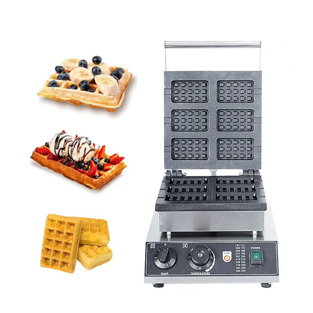 Rotating Nonstick 110v 220v Electric 4pcs Honeycomb Waffle Pop Baker waffle dog baker machine