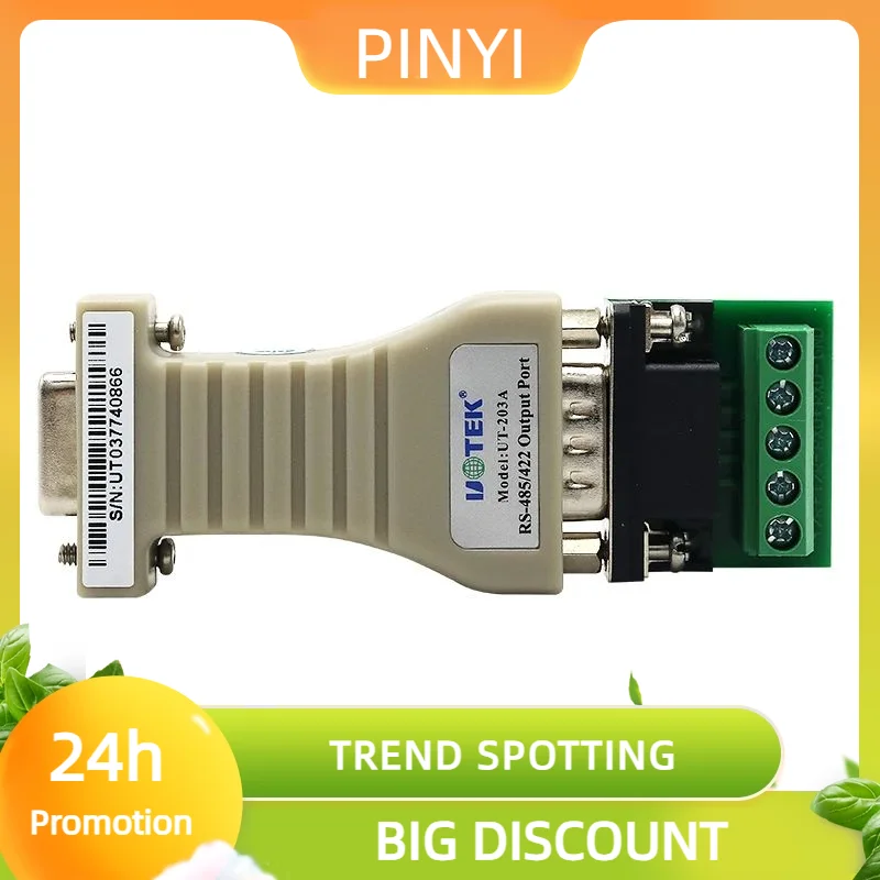 

Promotion UOTEK RS-232 to RS-422 RS-485 Converter Rs232 to Rs485 RS422 Adapter Mini Kонвертер DB9 Connector UT-203A