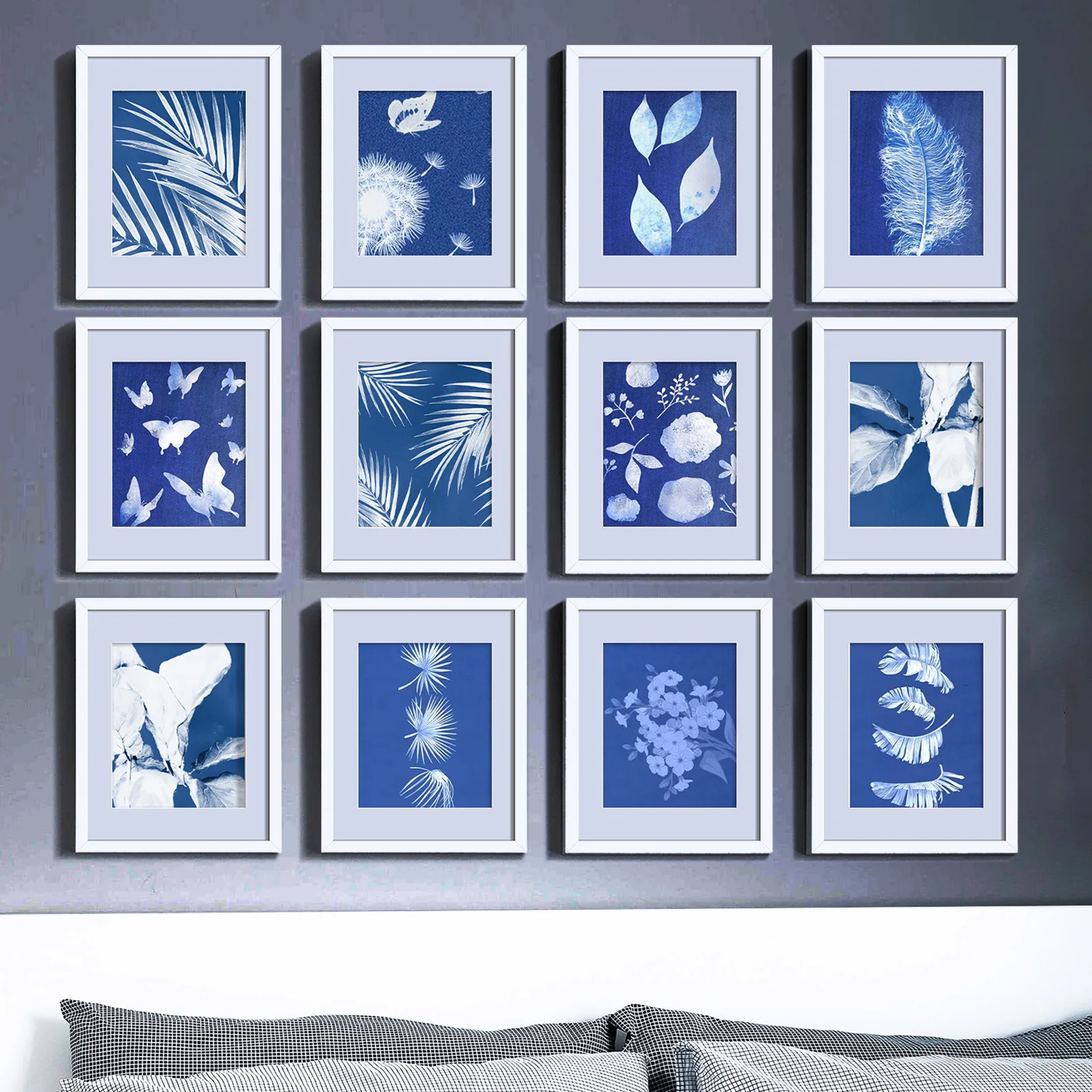 مجموعة واحدة من أدوات ورق طباعة الشمس أوراق Cyanotype لمشاريع الطباعة ذاتية الصنع توريد ما يكفي من أوراق الورق الحساسة للضوء للحرف الفنية