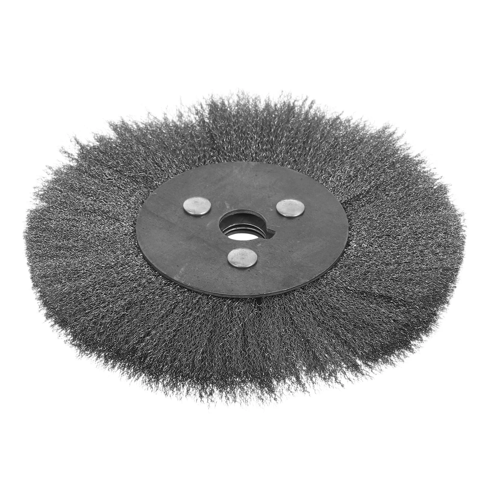 

Steel Wire Brush Wheel Rust Remover Flat Design Copper-Plated Wire Efficient Polishing Drill Brush Small Brushes for Cleaning