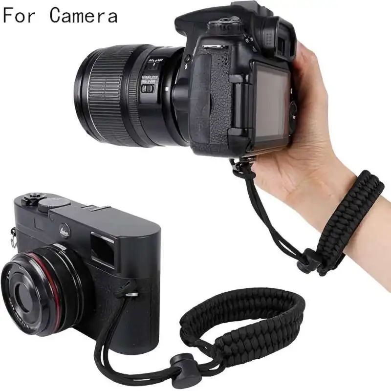أشرطة معصم يدوية من النايلون قابلة للتعديل مع برغي 1/4-20 لملحقات كاميرات Insta360/DJI/Gopro Selfie Sticks