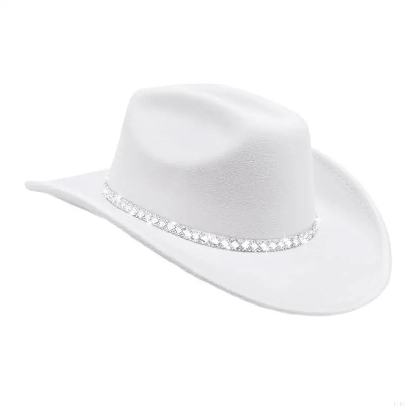 F3KC Mũ đính cườm phương Tây dành cho nam nữ Unisex Sử dụng trong nhiều trang phục và hoạt động thời trang khác nhau