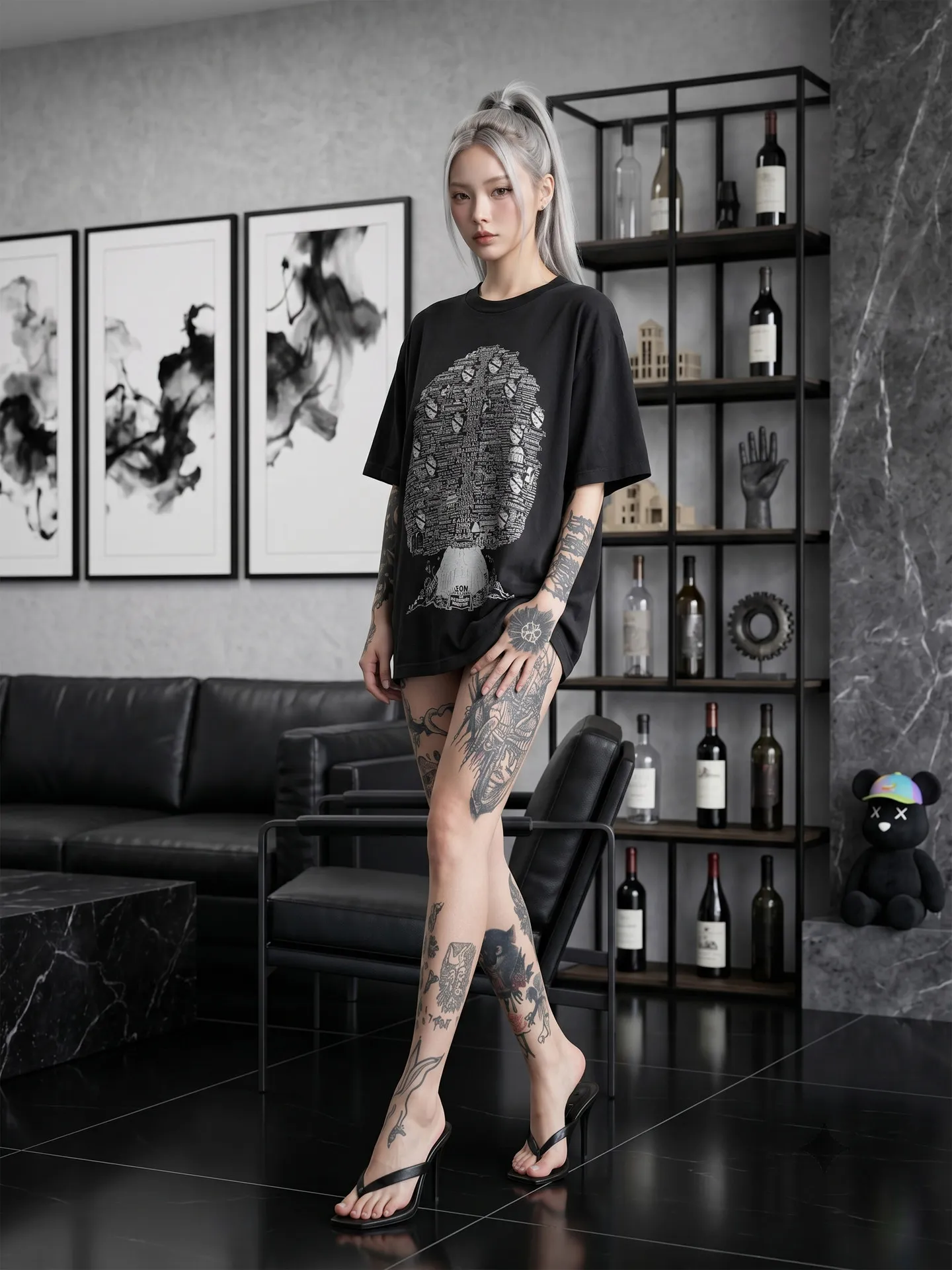 Yao Fashion Kanye West Hip Hop Wisdom Tree Washed Retro Loose Vintage  Short-sleeved T-shirt Tide Ins Style T-shirt for Men
