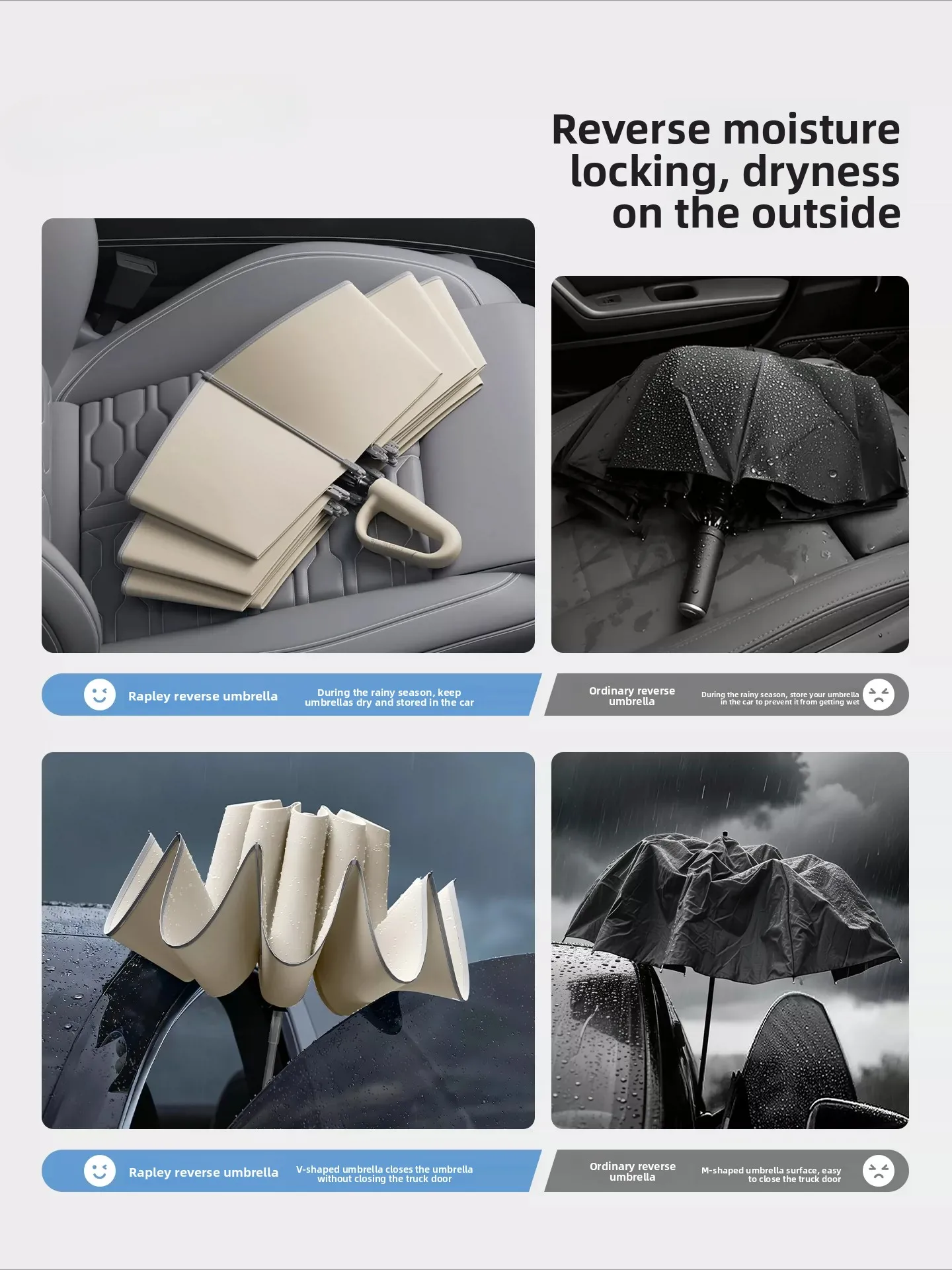 Ring buckle automatic umbrella plus size thickened windproof reinforcement rainstorm and rain dual-purpose