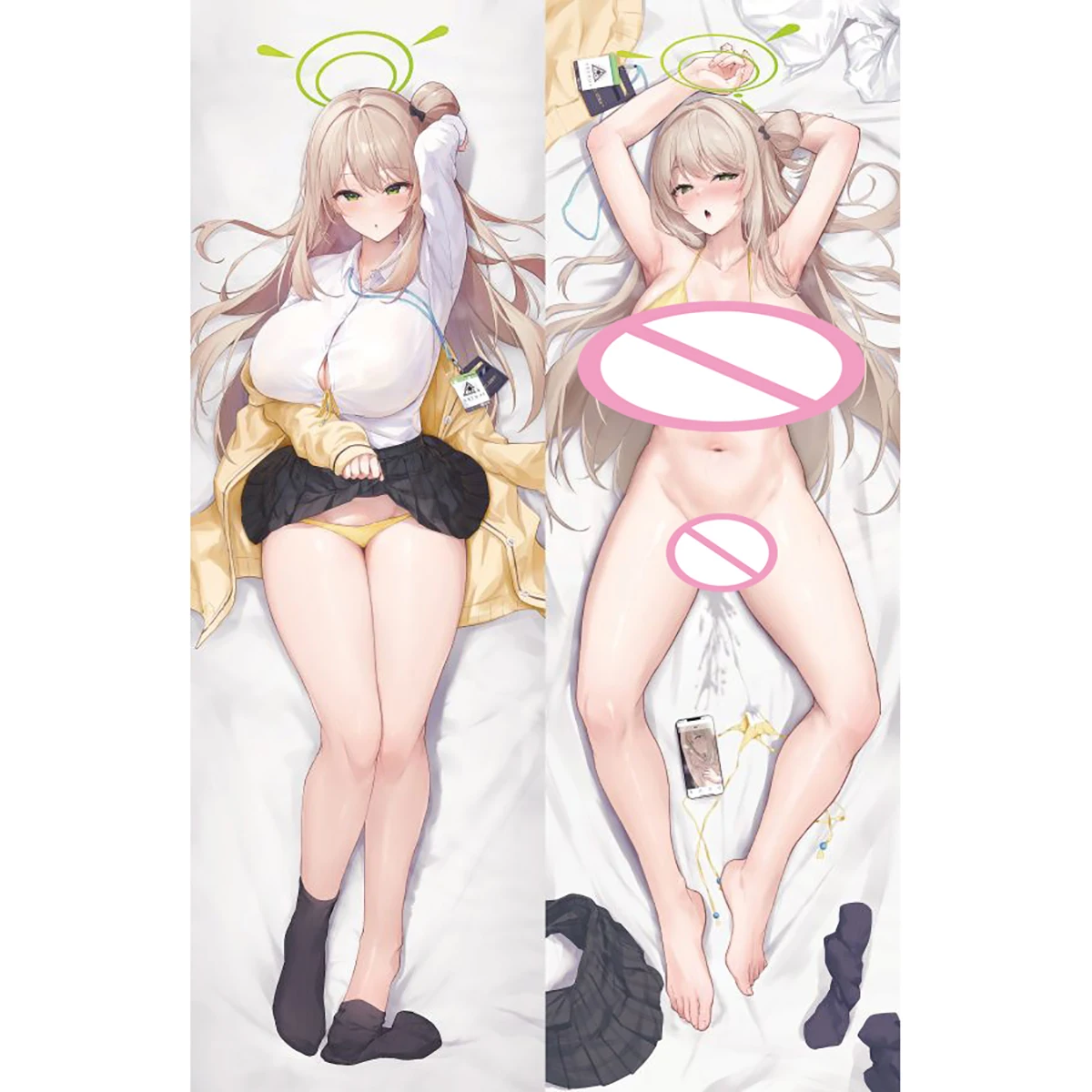 

Blue Archive Izayoi Nonomi Otaku Dakimakura Hugging Body Pillow Case Anime Long Cushion Pillow Cover Gifts