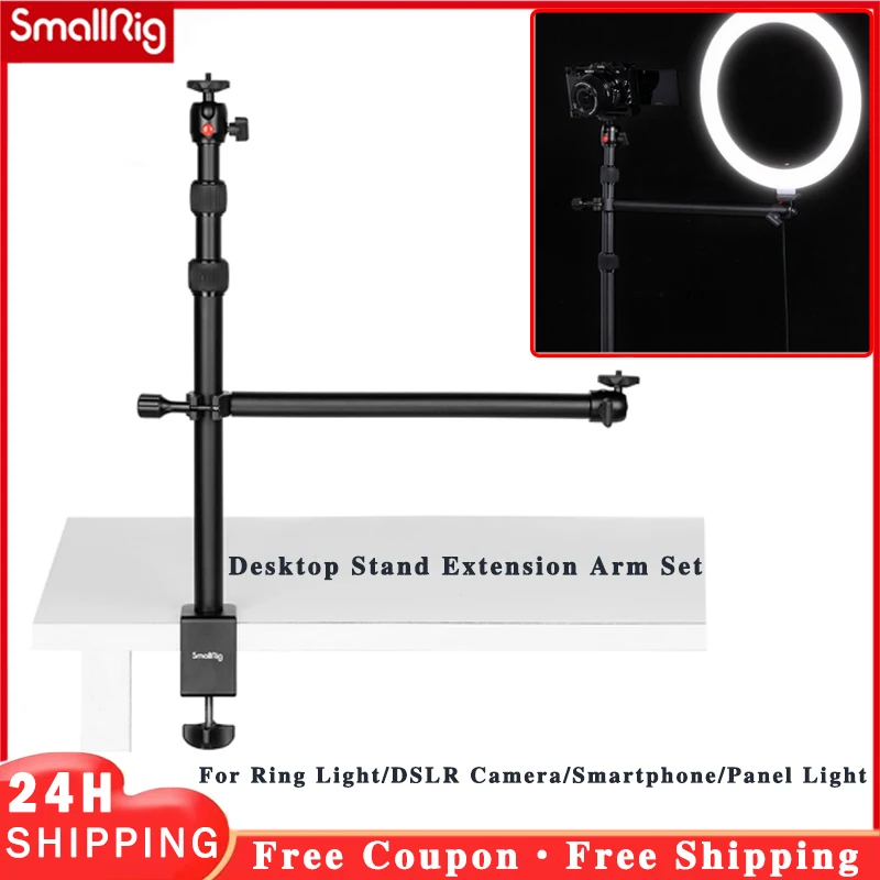 

SmallRig Encore DT-30 Desk Mount Live Streaming Holder with Holding Arm for Ring Light Camera Smartphone Panel Light 3992