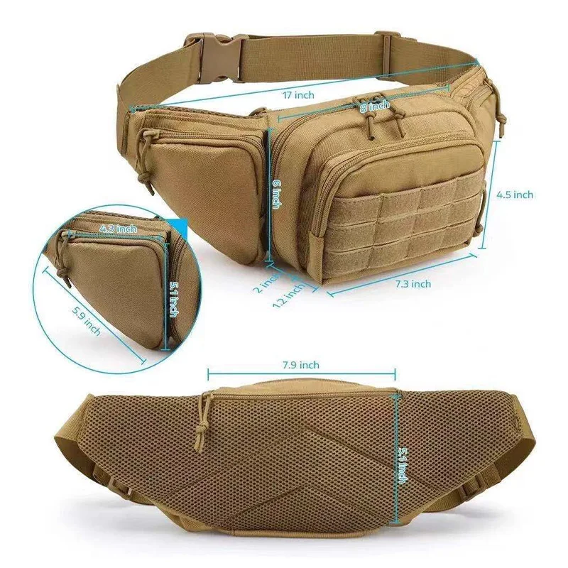 Outdoor Mountaineering Leisure Waistpack Running Sports Multifunctional Bag Cycling Bag Multifunctional Tools One Shoulder bag