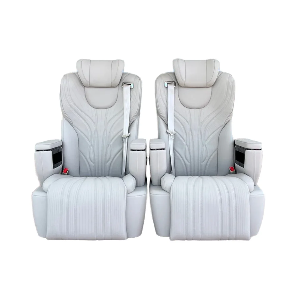 360° Swivel Luxury Leather Aero Seats for Van Conversions Comfortable Aircraft-Style Rotating Model Vito Alphard