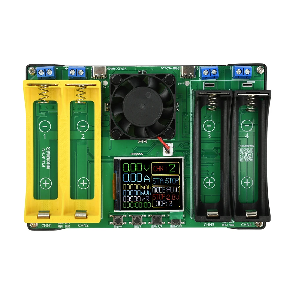 Kapazitätstestermodul für 21700 Lithiumbatterien MAh MWh Digitales Batterieleistungsdetektormodul 21700 Batterietester Typ C
