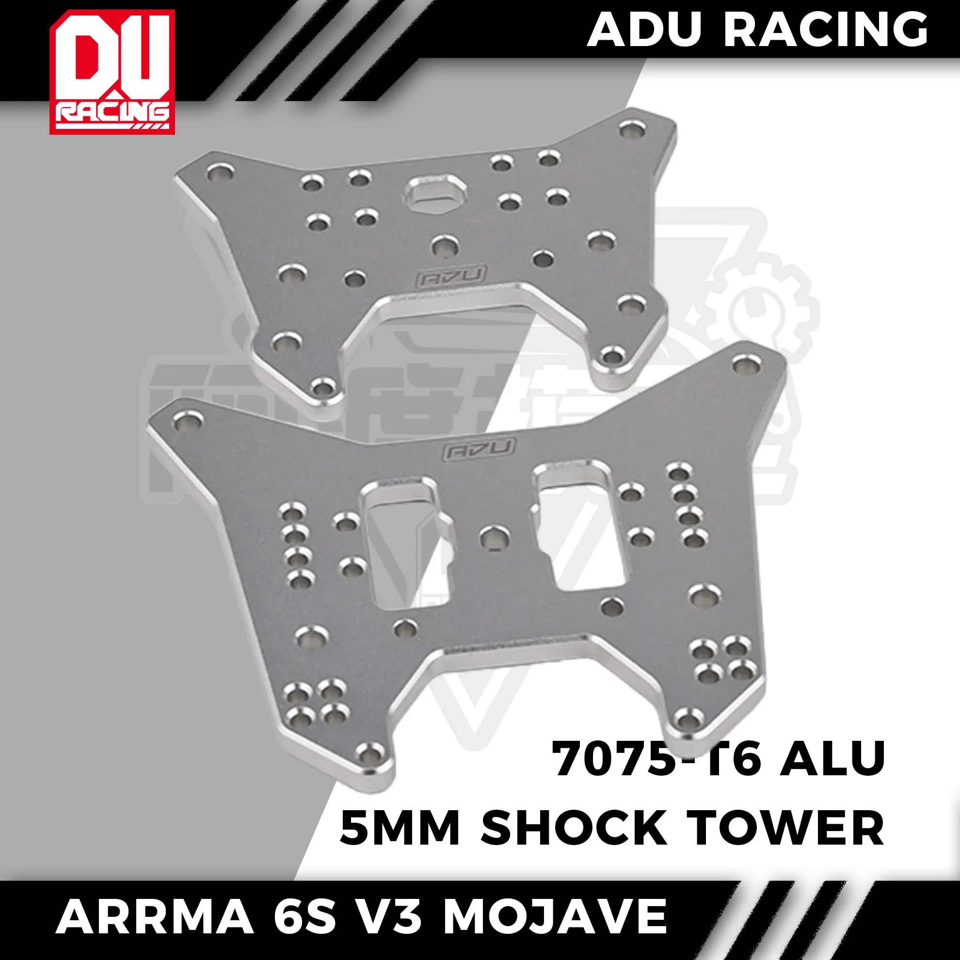 ADU Racing 5MM SHOCK TOWER CNC 7075-T6 ALUMINUM FOR ARRMA 6S new V3 MOJAVE AND NEW MOJAVE EXB