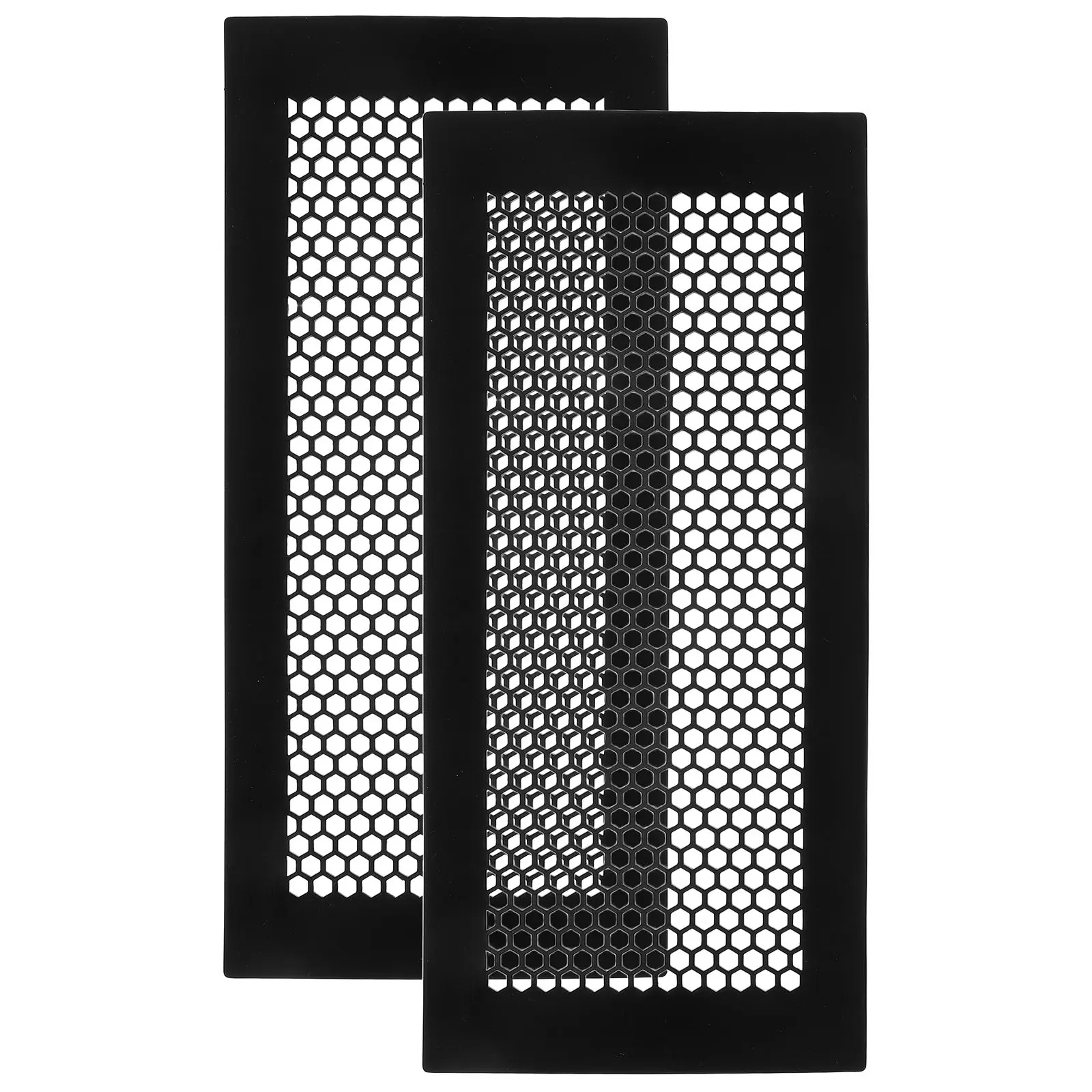 2Pcs Floor Vent Cover Silicone Flush Mount Honeycomb Mesh Air Vent Deflector 4x10 Anti Dust Filter Heating Cooling Register view 3