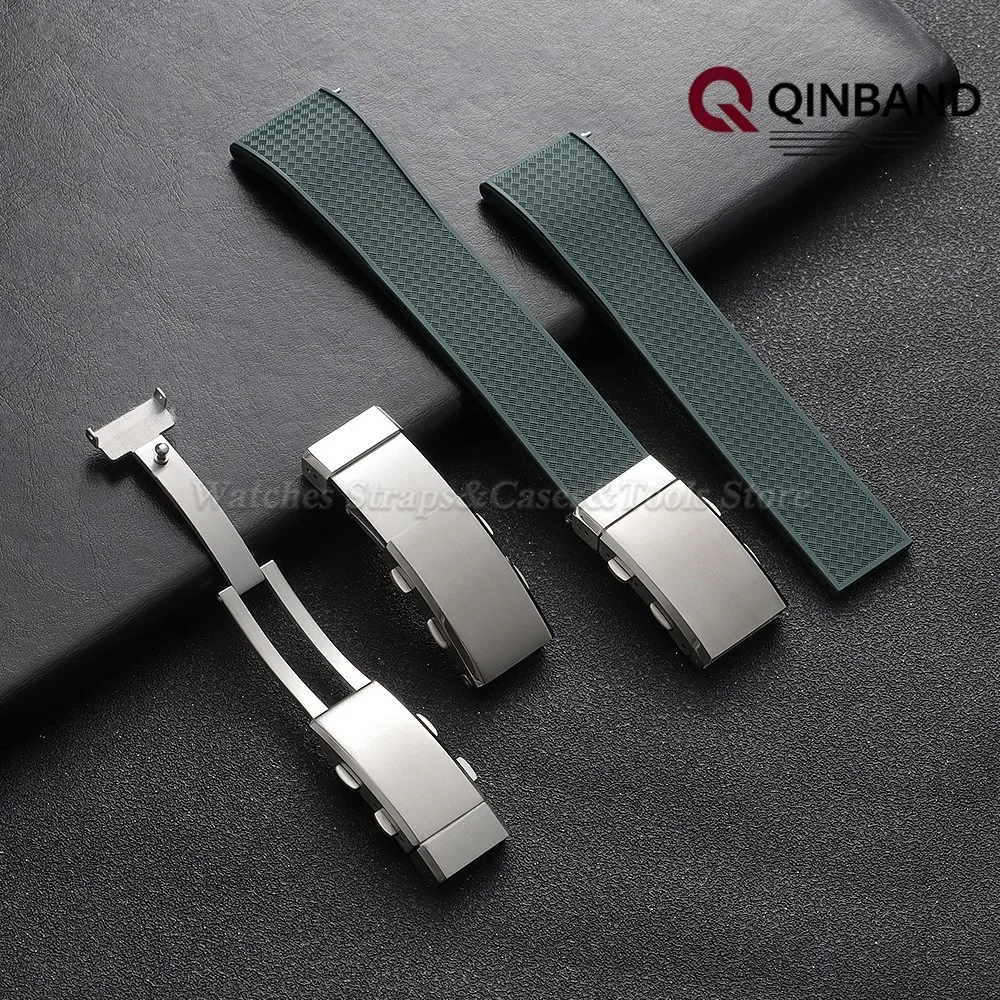 316L Massiver Edelstahl-Uhrenverschluss 14mm 16mm 18mm 20mm 22mm Doppeldruckfaltschließe Erweiterbare Metallschnalle für Seiko – Detail 6