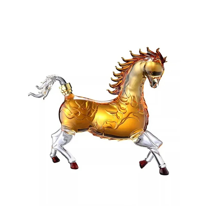 

Household transparent sparkling wine bottle, high borosilicate glass, new model, sealed empty bottle,