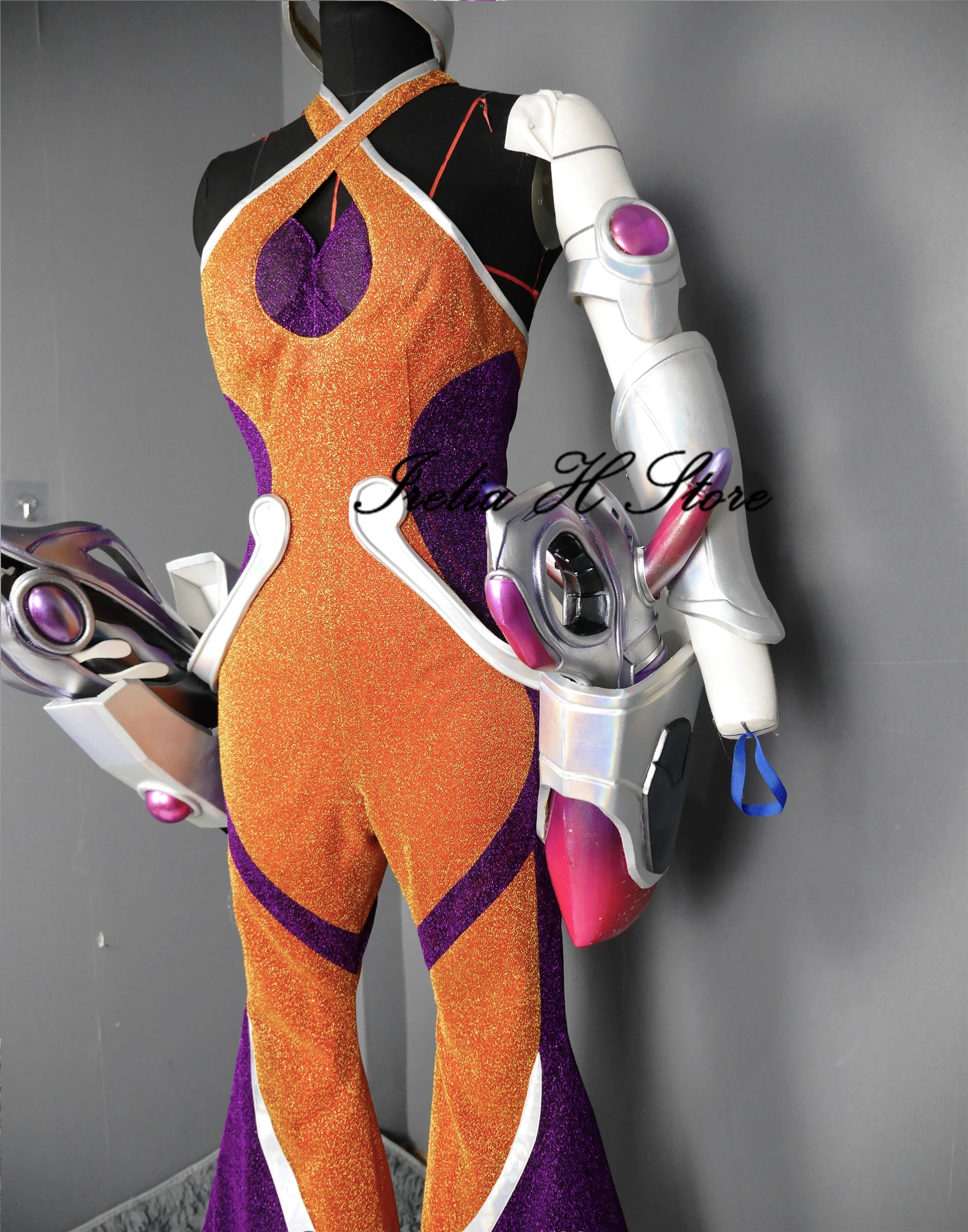 

Irelia H Customized 2021 new skin LOL Space Rhythm Samira Cosplay Costume Full set Custom made/size