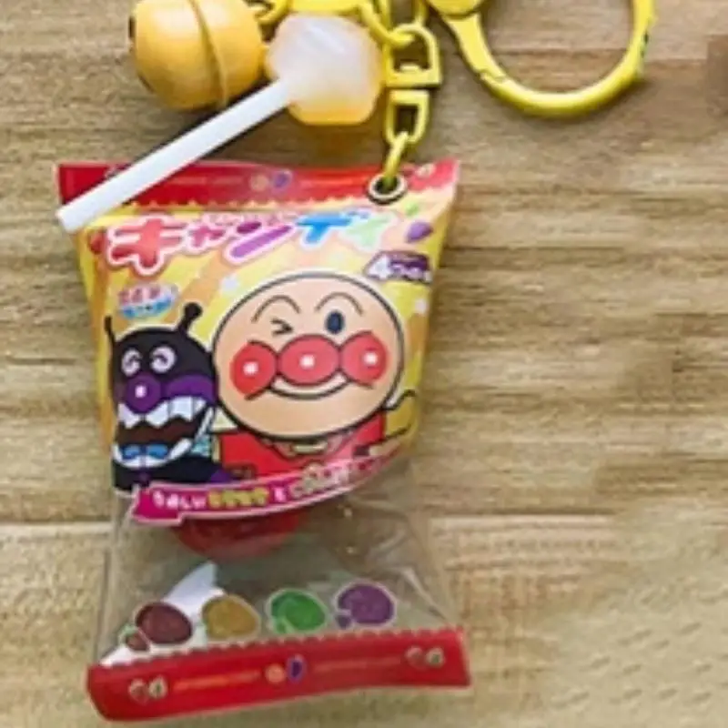 Anpanman Stick Candy Bag Inflatable Candy Key Buckle Zipper Decoration Colorful Bean Snack Bag Pendant Umbrella Decoration Gift