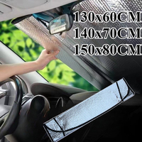 Foldable Universal 140x70CM Car Windscreen Sunshade Cover Sun UV Protection Lightable Sun Visor Covers Car Windscreen Sun Shade