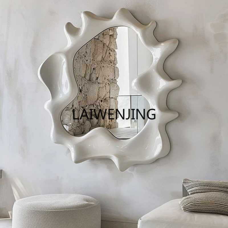 

SGF special-shaped bathroom mirror European irregular light luxury art wall-mounted makeup mirror