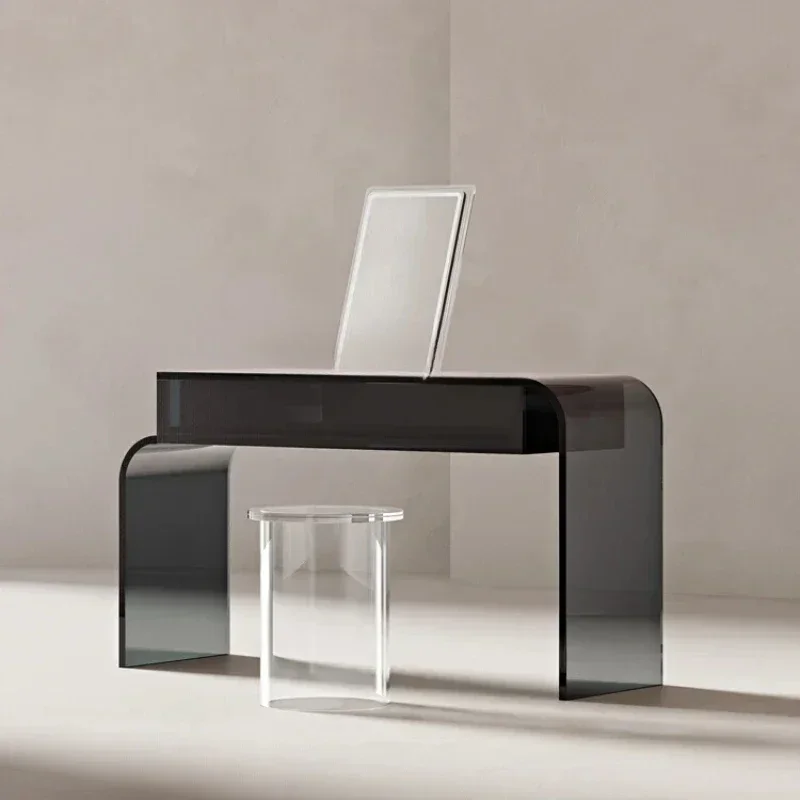 

Акриловый креативный прозрачный интегрированный комод для девочек, стол для макияжа в спальне