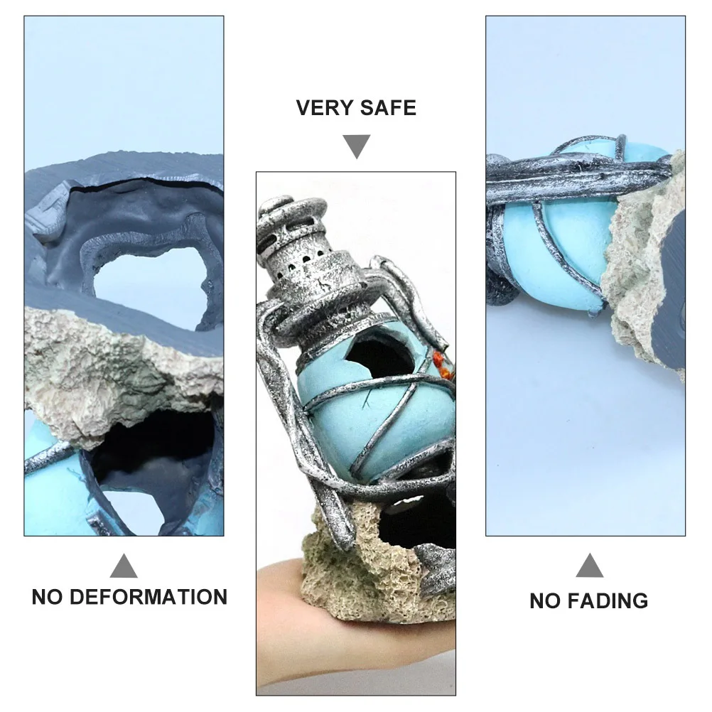 

Aquarium Decoration Resin Craft Ornament Hideout Hideaway Fish Tank Visual Appeal Shelter Easy Clean Salt Fresh Water