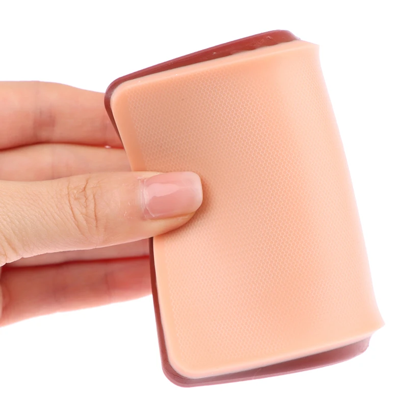 1 قطعة قابلة لإعادة الاستخدام سيليكون محاكاة الجلد خياطة التدريب نموذج العقد الجراحي لوحة التدريس أدوات خياطة الجروح ذاتية التصميم