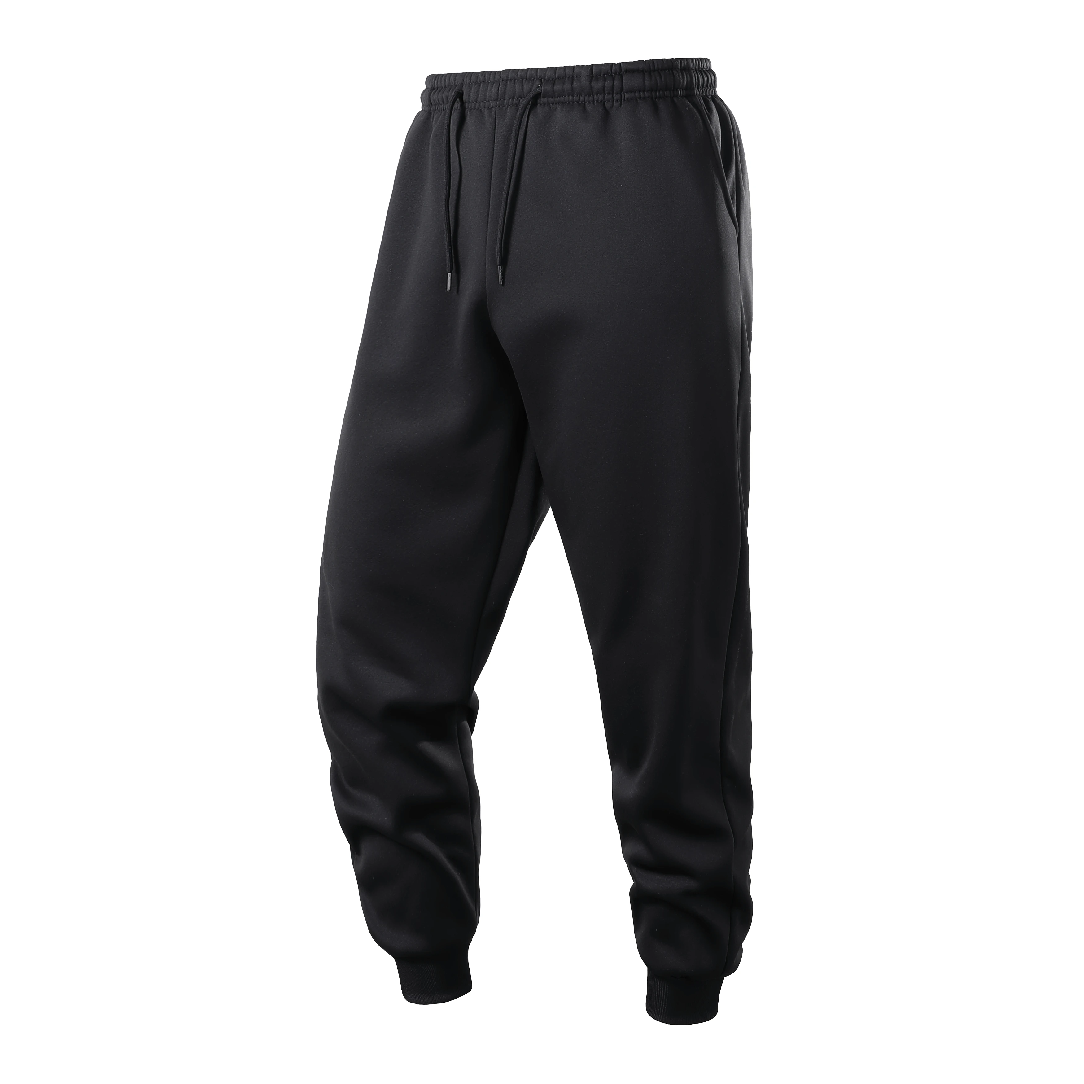 Herrenhosen für Herbst und Winter, mit Fleece gefüttert, als Oberbekleidung geeignet, Freizeit- und Sport-Sweatpants aus warmer Lammwolle. – Detail 3